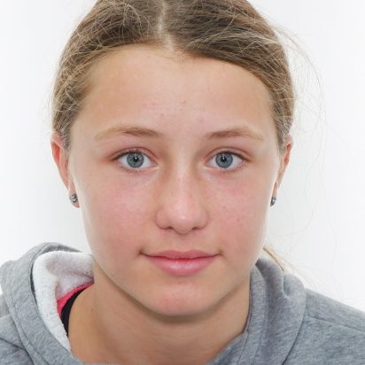 Portrait shot of Millie Junge